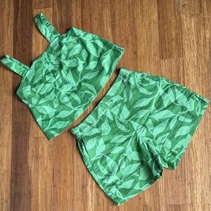 Banana Republic Green Linen-Blend Garment